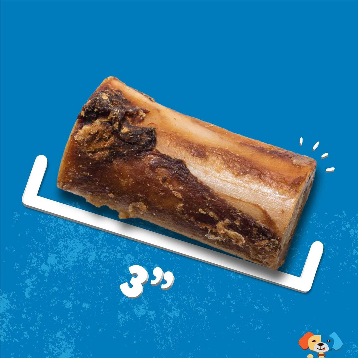 Roasted Beef Marrow Bone Dog Treats W296338