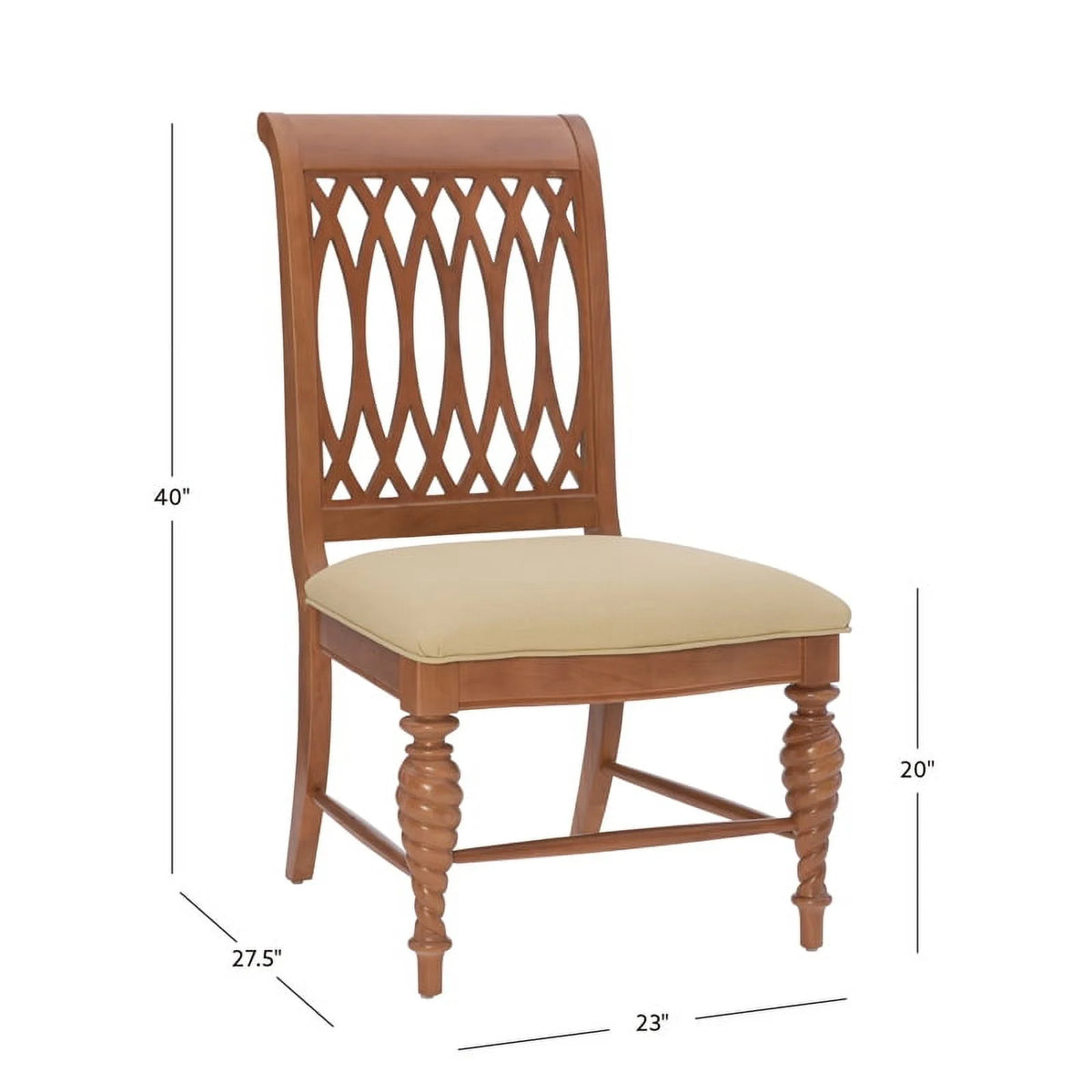 Natural Brown Faux Leather Chairs Set of 2 U273