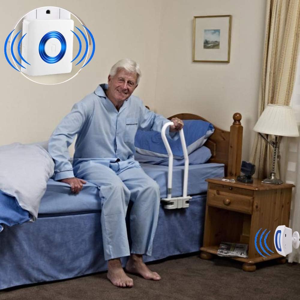 Wireless Motion Sensor Alert Room Bed Alarm with 3 Receiver and 2 Monitor Motion M549607