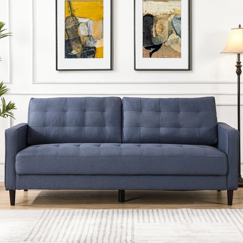 Green Velvet Tufted Sofa D876