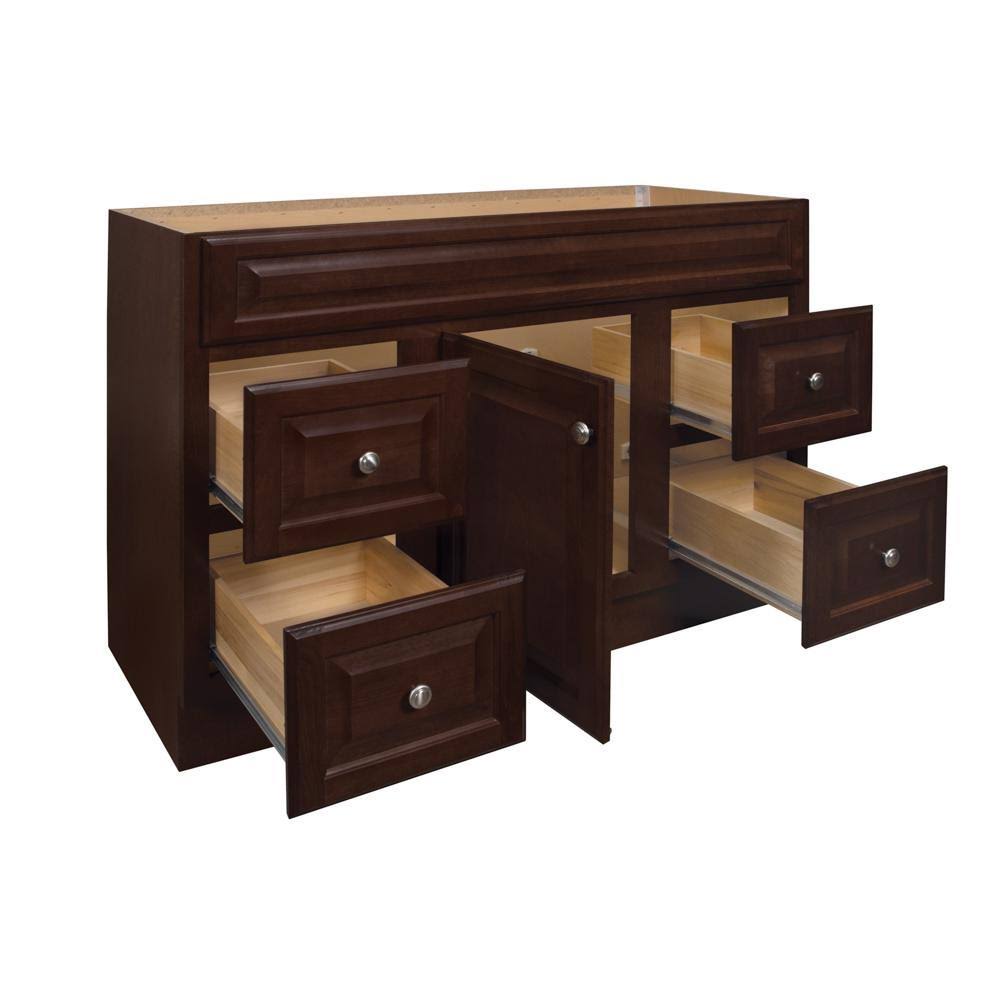 Cognac Bathroom Vanity Cabinet X74741