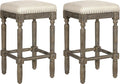 Taupe Barstool 26 Inch Seat Height Set of 1 O2874