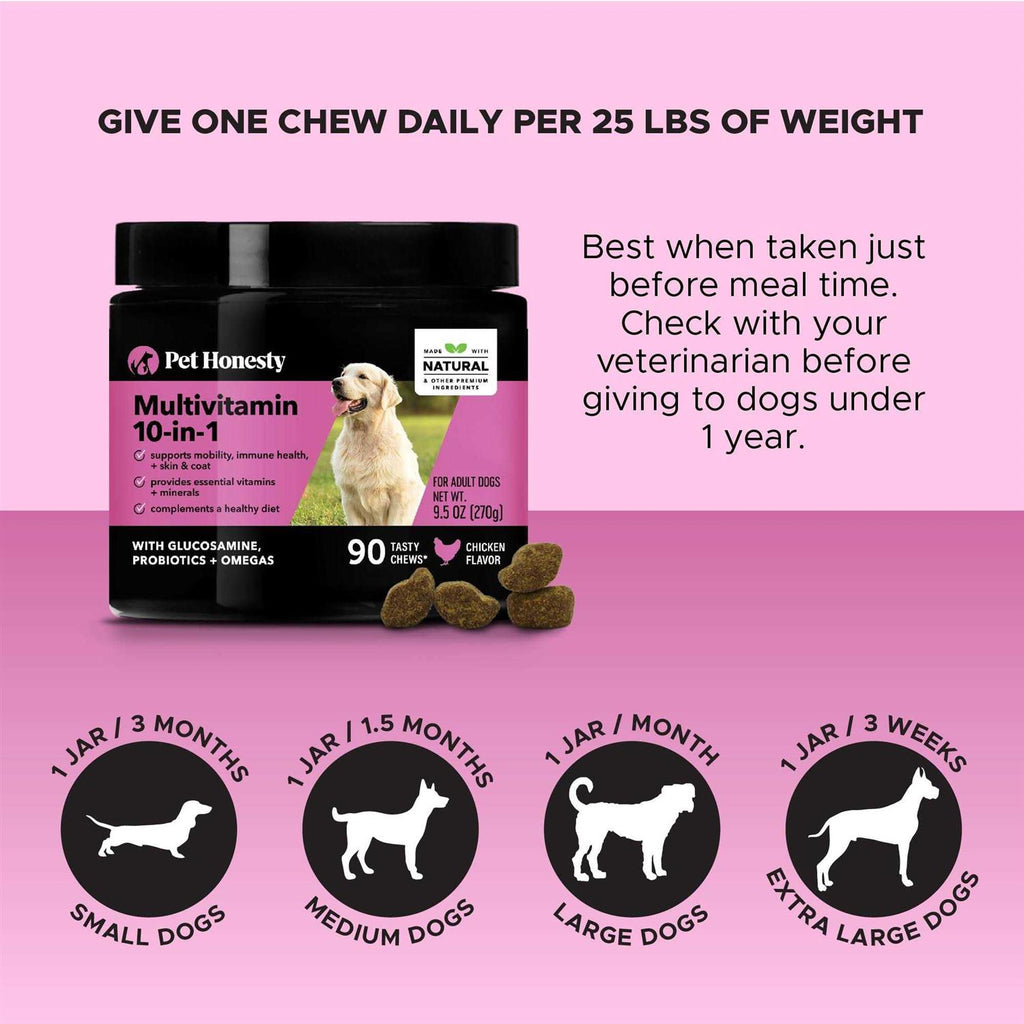 10 in 1 Multivitamin Glucosamine Soft Chews U631