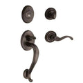 Distressed Oil-Rubbed Bronze Handleset with Classic Knob O18194