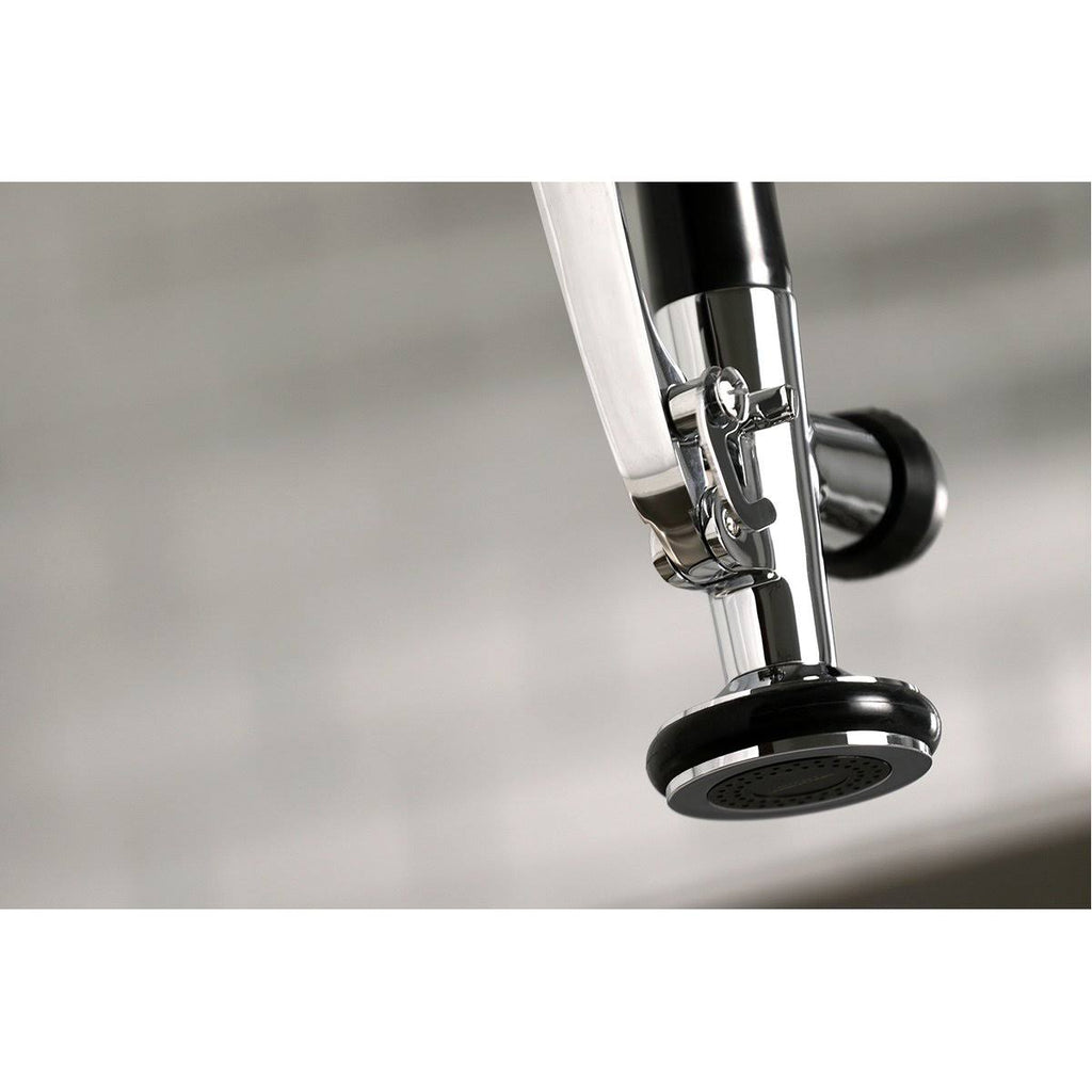 Single-Handle Pre-Rinse Kitchen Faucet Brushed Brass F24254