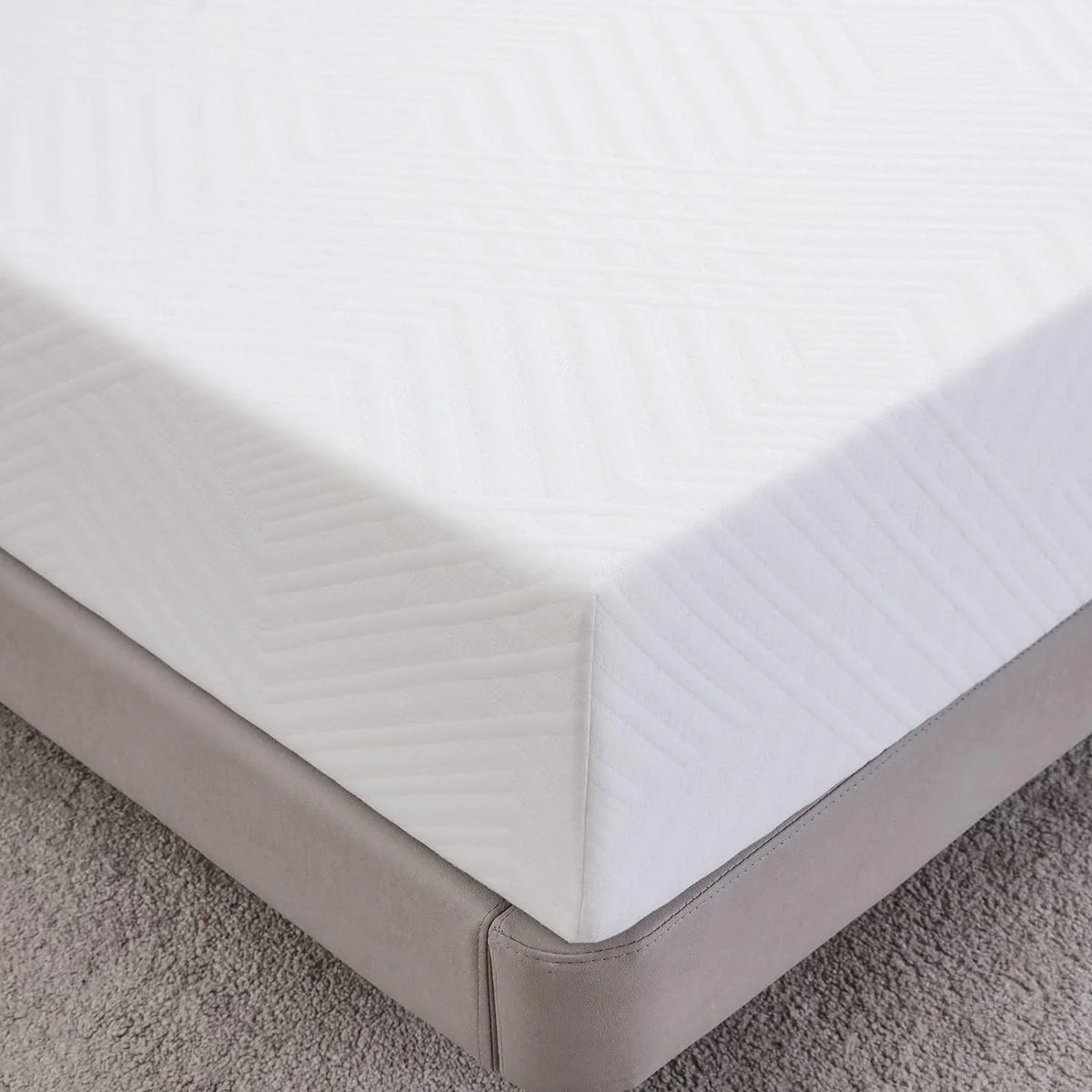 Twin Size 12 Inch Green Tea Memory Foam Mattress A686563