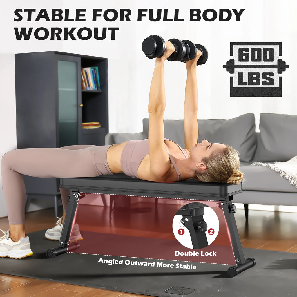 600LBS Folding Flat Weight Bench I864710