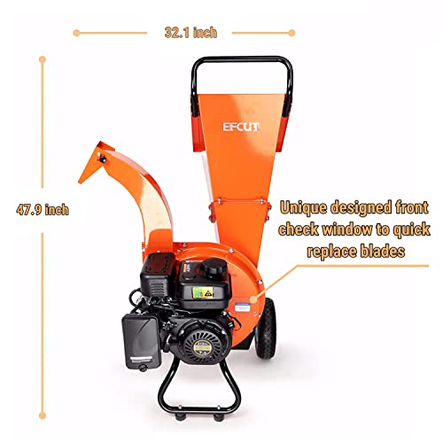 7 HP 212cc Gas Powered Wood Chipper Shredder Mulcher C407