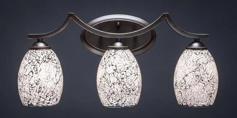 3 Light Bath Bar with Linen Glass Shade L9518