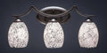 3 Light Bath Bar with Linen Glass Shade L9518