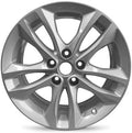17 inch 5 Lug Silver Aluminum Wheel F2029