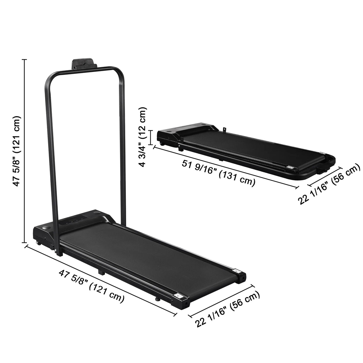 Foldable 2 in 1 Treadmill 1.5 HP J534279