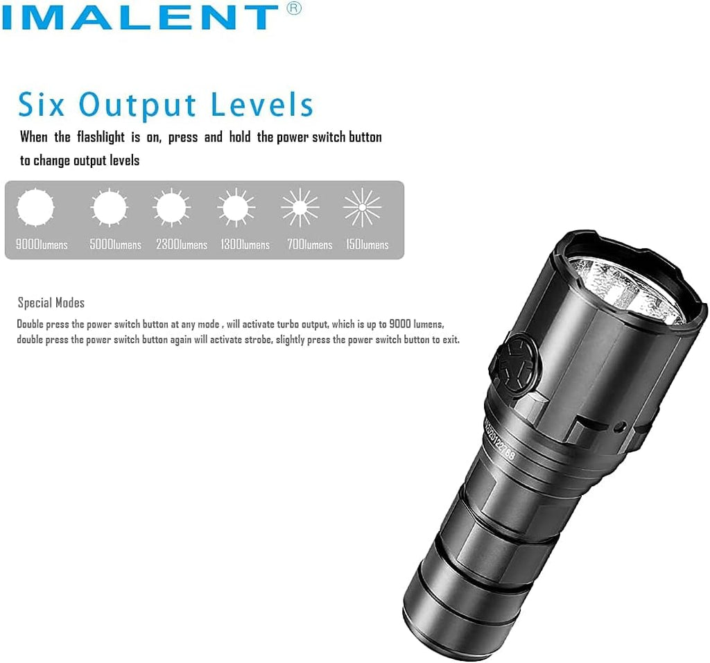 9000 Lumens Rechargeable Led Tactical Flashlight R895669