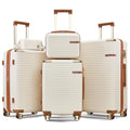 3 Piece Expandable Hard Shell Suitcase Set with Spinner Wheels and TSA Lock C353122