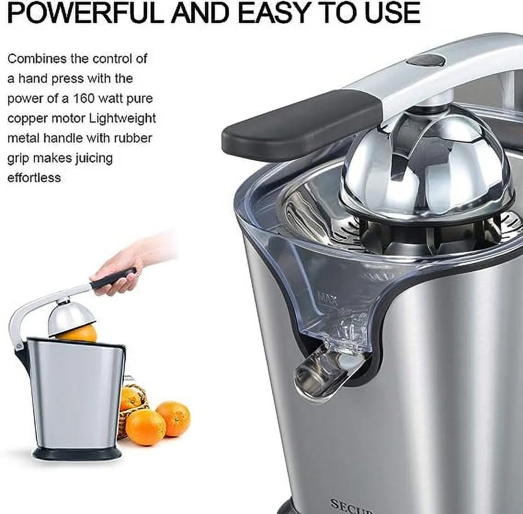 Stainless Steel Electric Citrus Juicer Press 160-Watt N641051