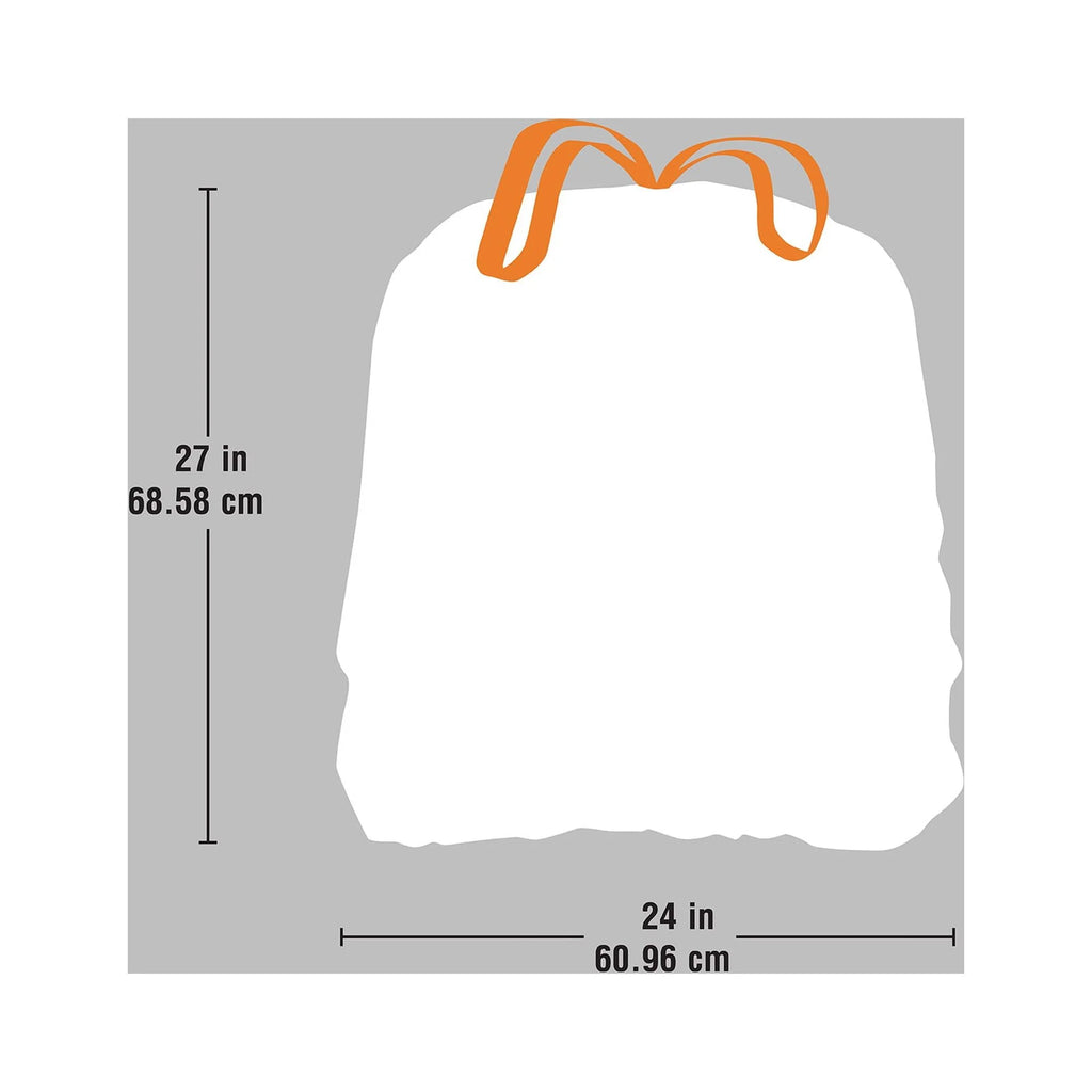 120 Count 13 Gallon Tall Kitchen Trash Bags with Drawstring O520