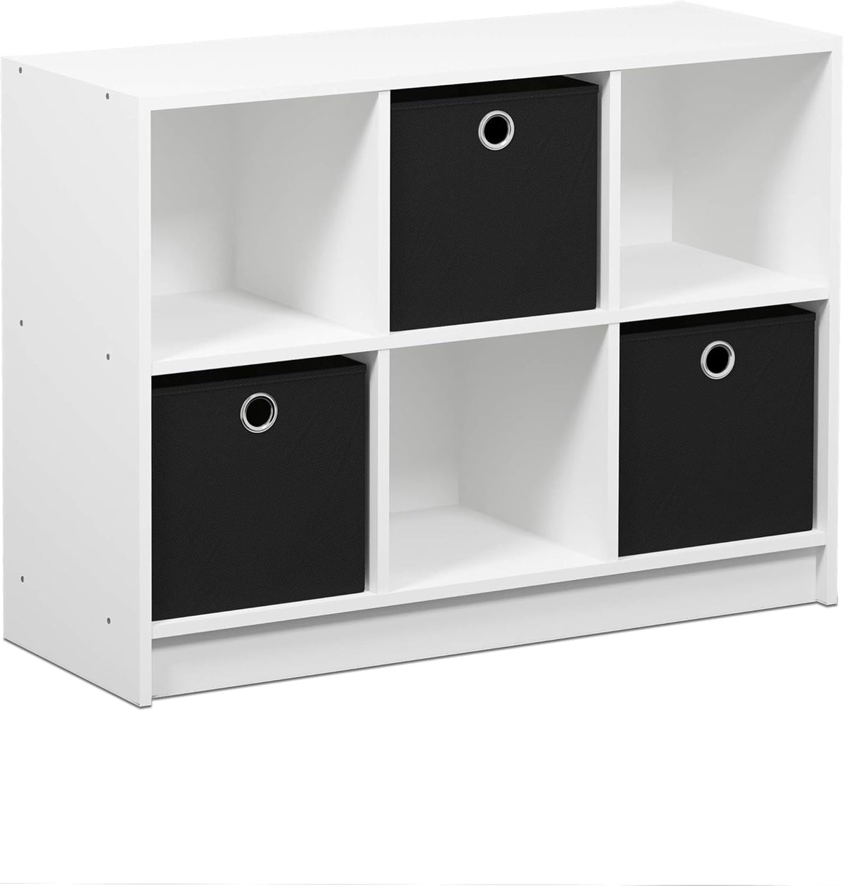3x2 Bookcase Storage with Bins, Light Cherry/Ivory, Pack of 2 V469312