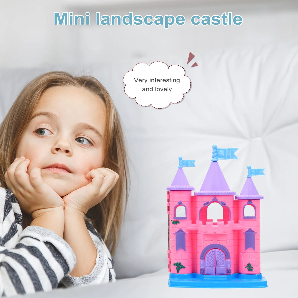 Miniature Castle Dollhouse Kit Plastic I5627