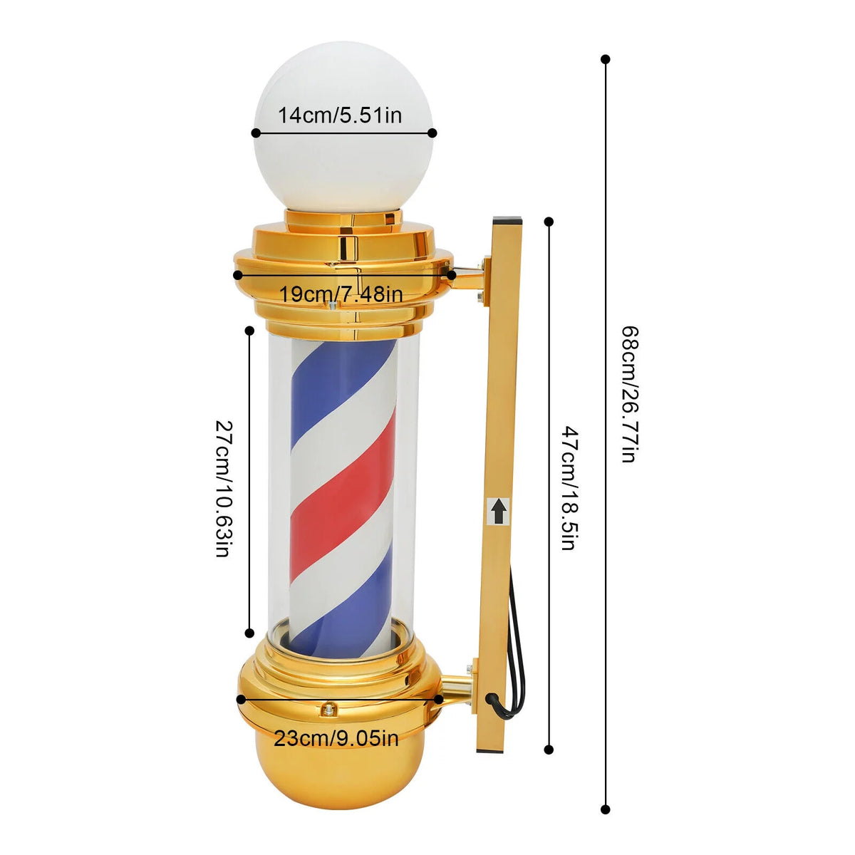 Rotating LED Pole Light N41109
