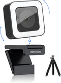 1080P 60fps HD Webcam with Light Microphone, Autofocus, Type C USB2.0, Tripod Pack of 2 T909