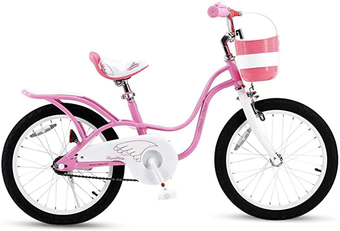 12 In. Beginner Bicycles with Training Wheels, Pink and White C70912