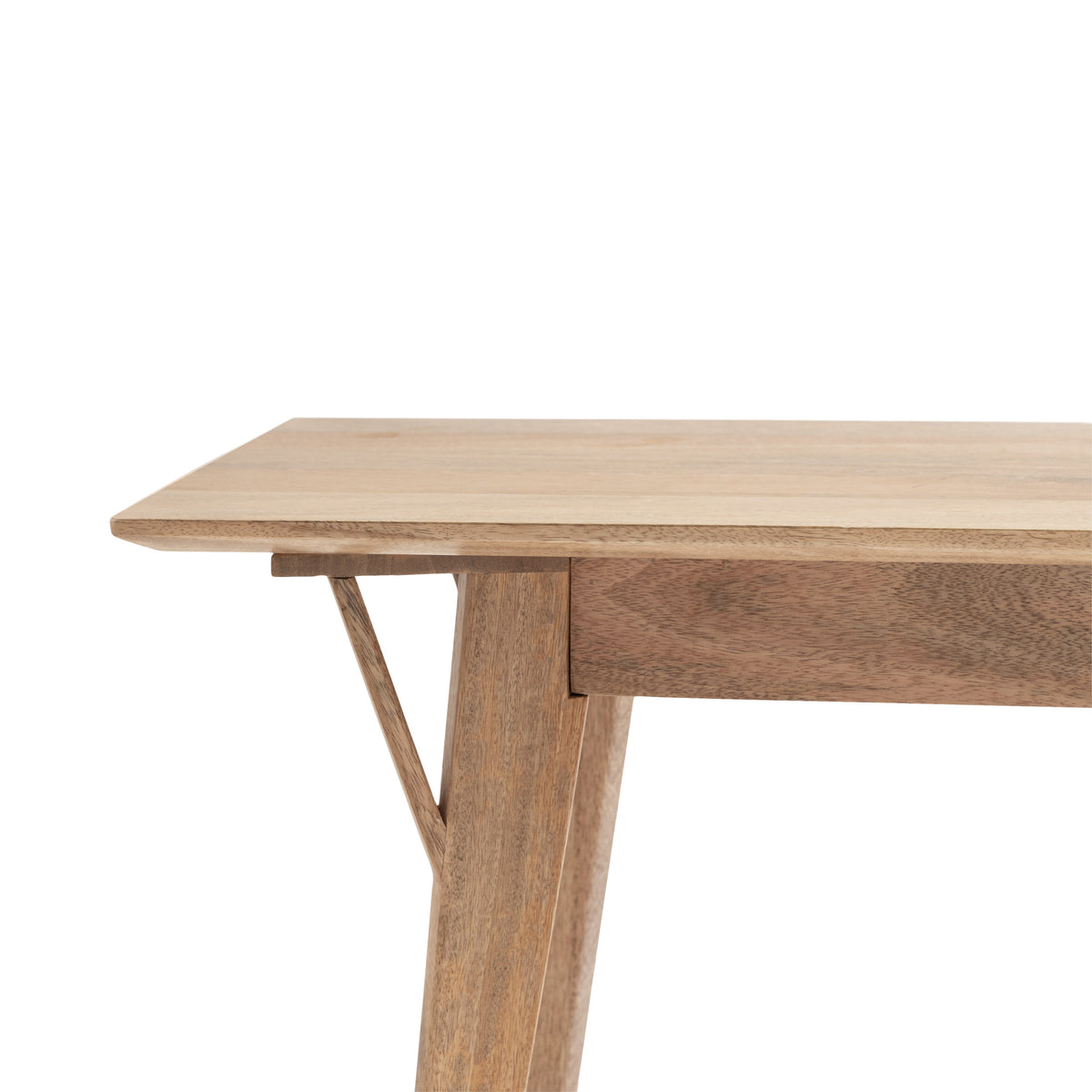 Mid-Century Rectangle Wooden Bench R590770