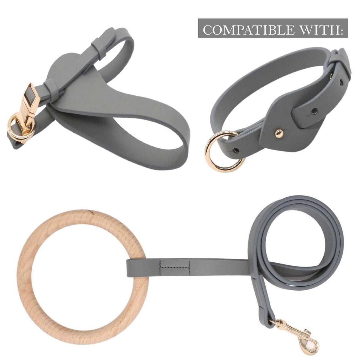 Adjustable Leather Dog Harness P394