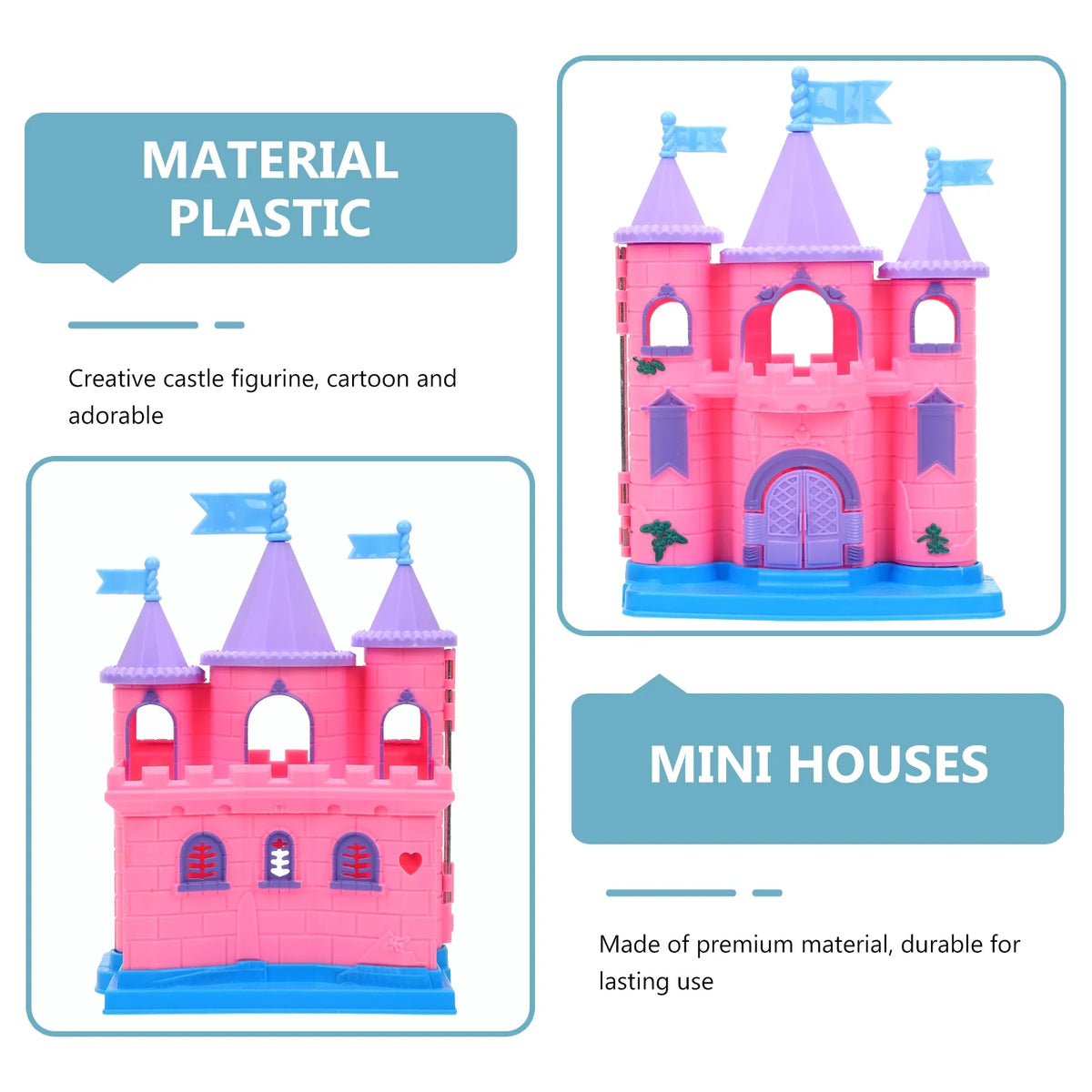 Miniature Castle Dollhouse Kit Plastic I5627