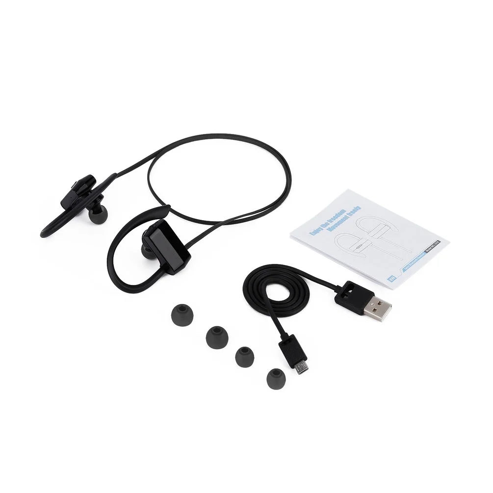 Black Bluetooth Wireless Sports Earphones F872