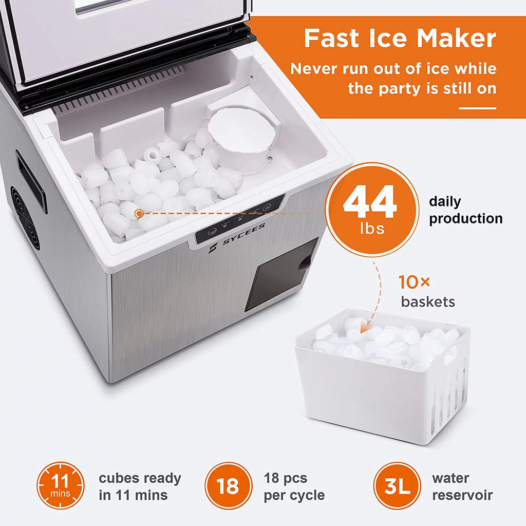 2-in-1 Countertop Ice Maker Machine & Ice Shaver G334062