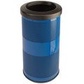 Ultra Orange 10 Gallon Perforated Metal Trash Can I677374