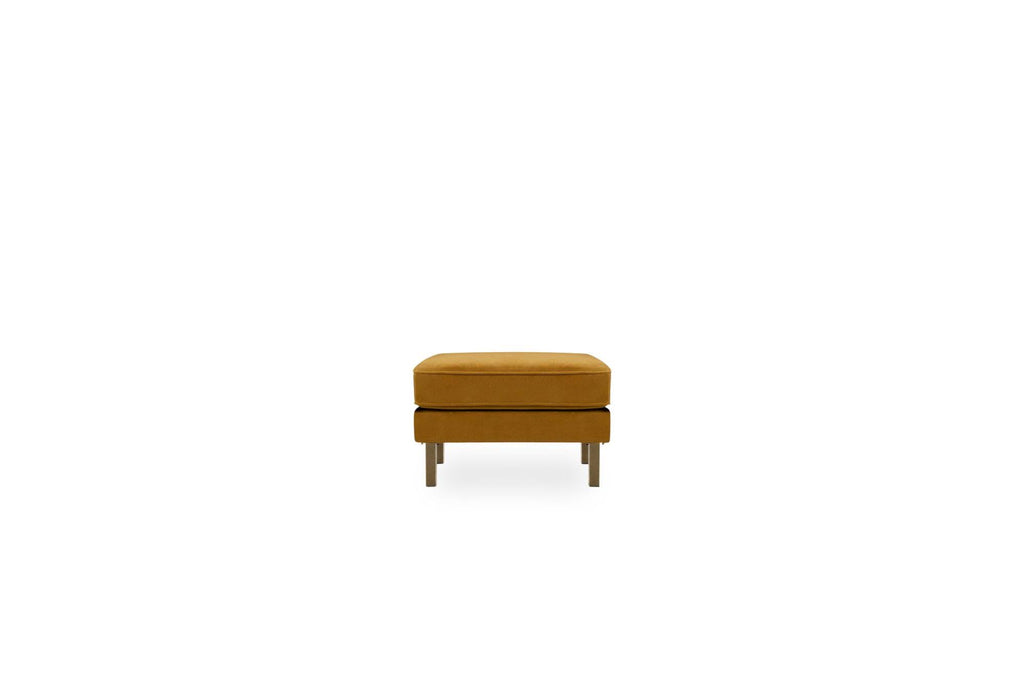 Mustard Velvet Ottoman F38570