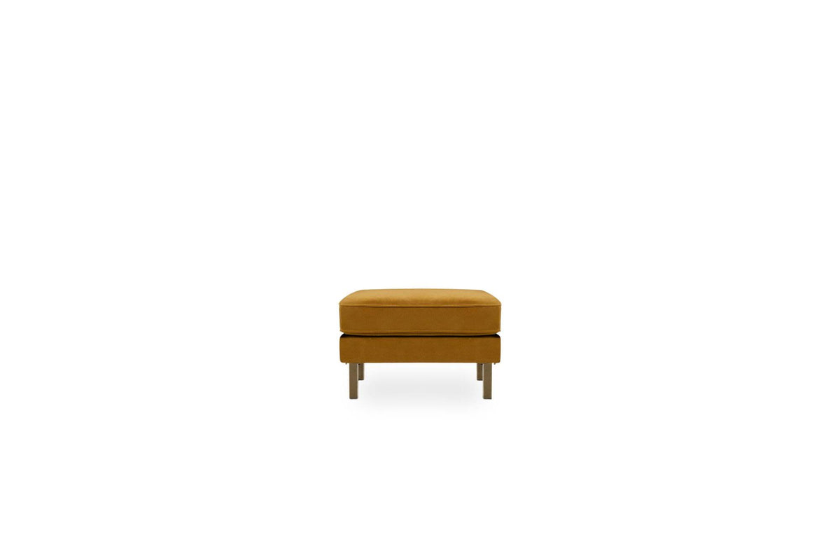 Mustard Velvet Ottoman F38570