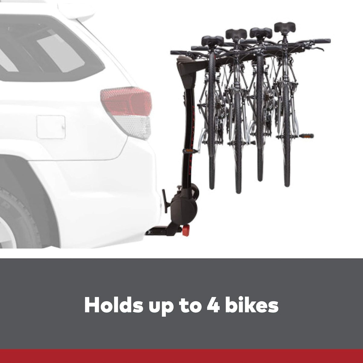 Hitch Mount Bike Rack, 4 Bike Capacity J505817