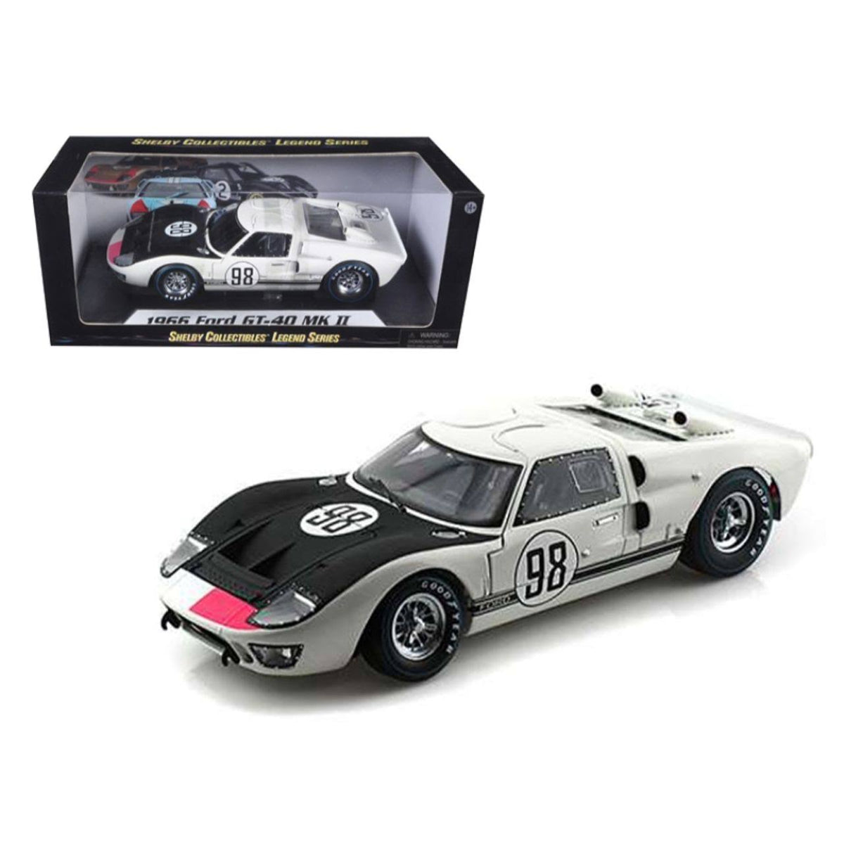 White 1/18 Diecast Car Model O737617