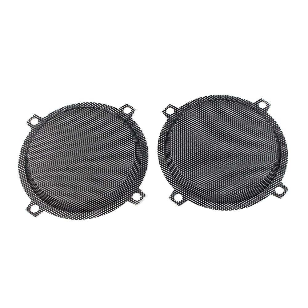 Black Motorbike Wired Punched Steel Mesh Speaker Grilles Cover for Harley Davidson Electra Glide 5.25" Speaker FLHTCU 1996-2013 D355079