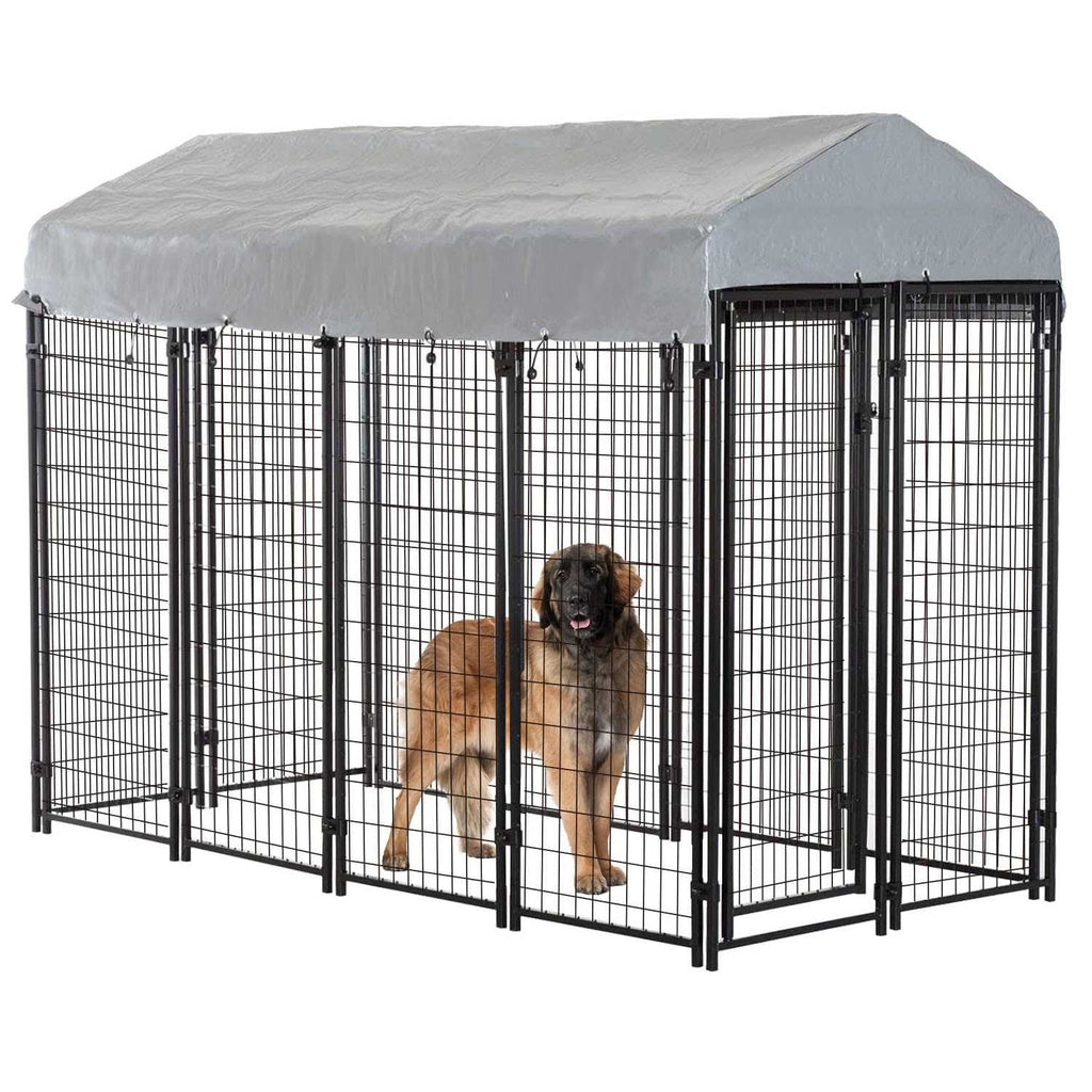 8 x 4 x 6 ft Heavy Duty Metal Dog Kennel F108