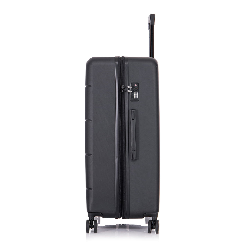 Black 28" Hardside Lightweight Luggage with Spinner Wheels Q358