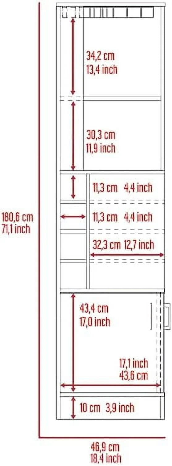 White Engineered Wood Corner Bar Cabinet L461554