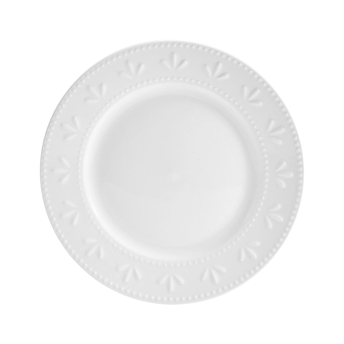 12-Piece White Porcelain Dinnerware Set T332
