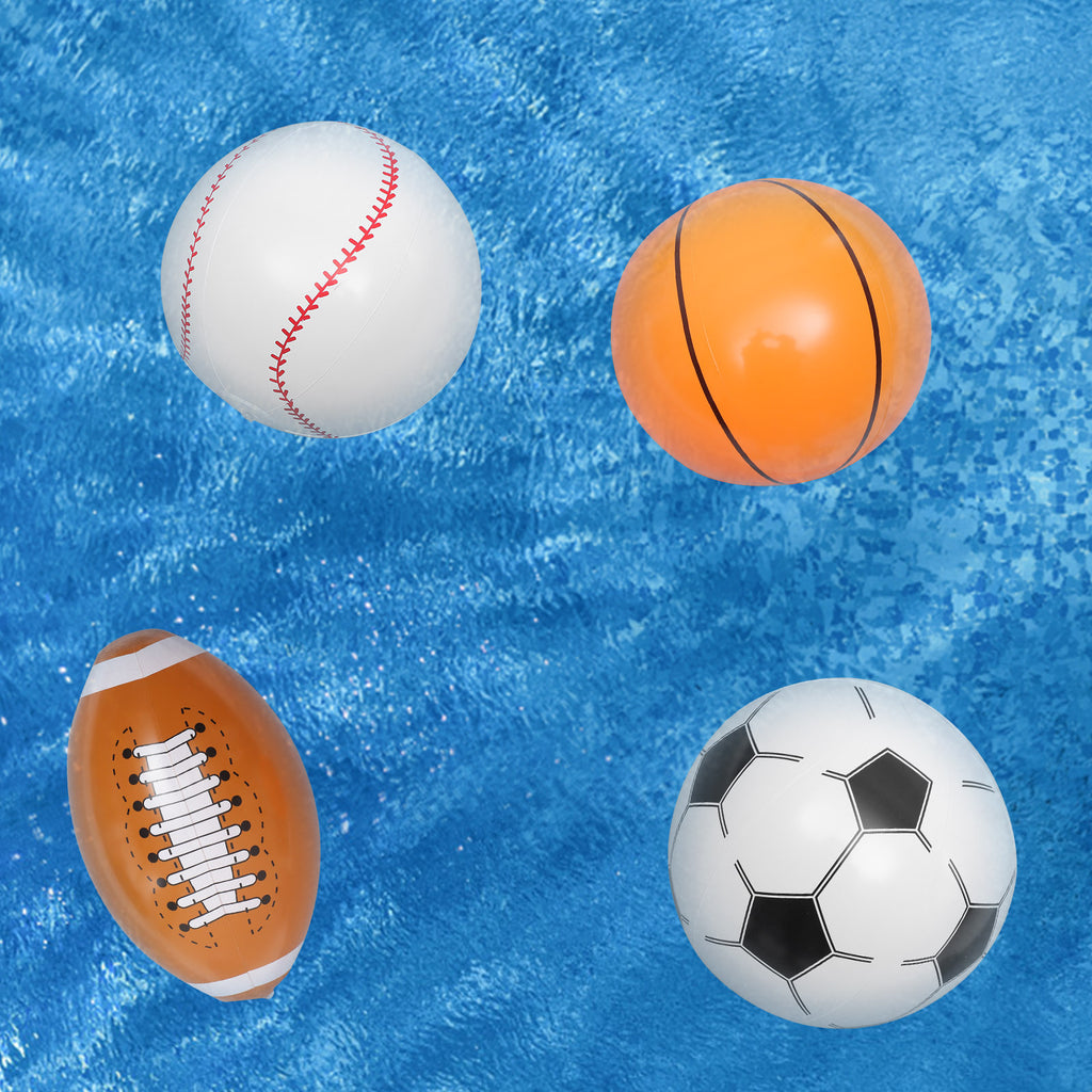 Inflatable Beach Ball Set of 4 H595