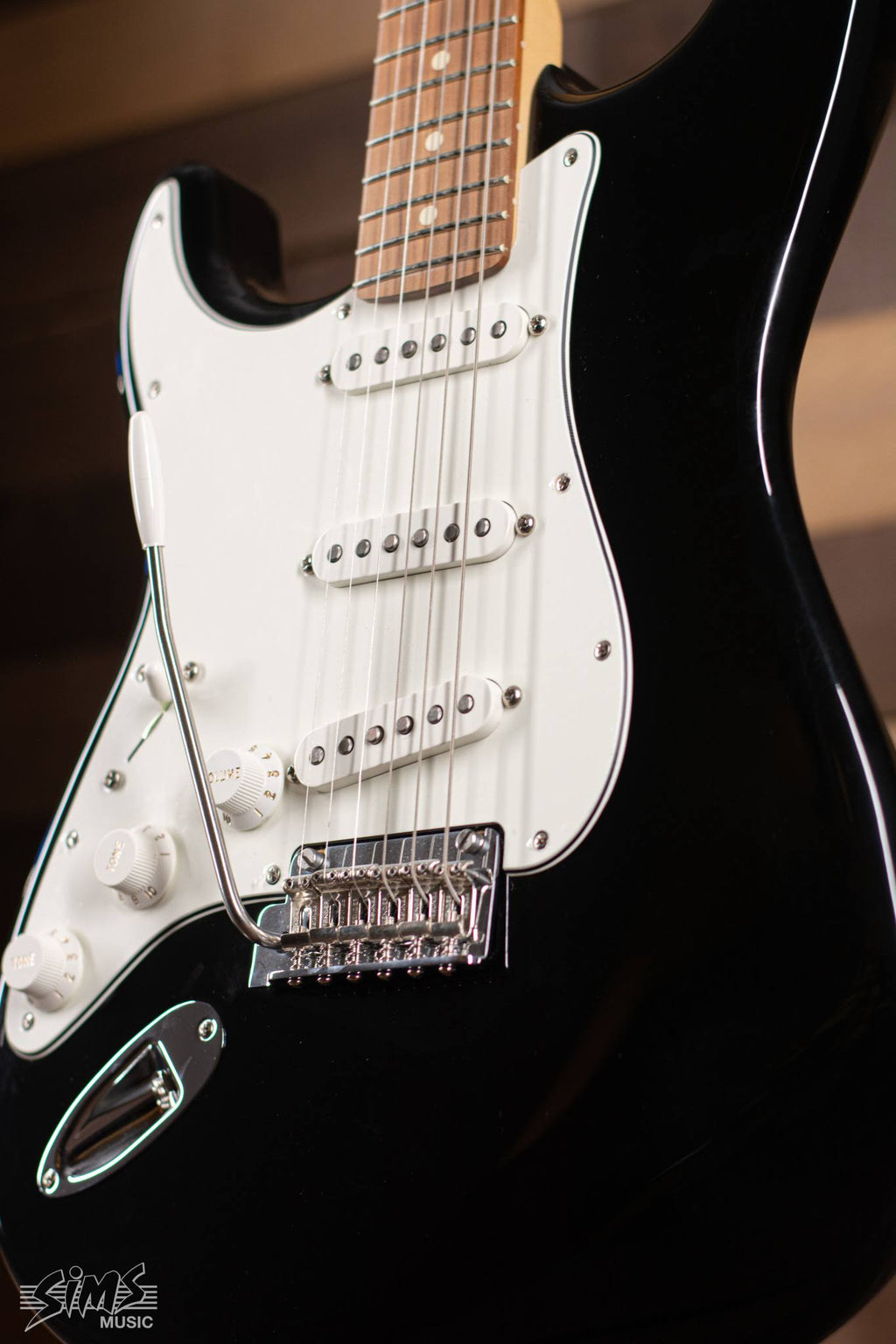 Black Left-Handed Electric Guitar A63717