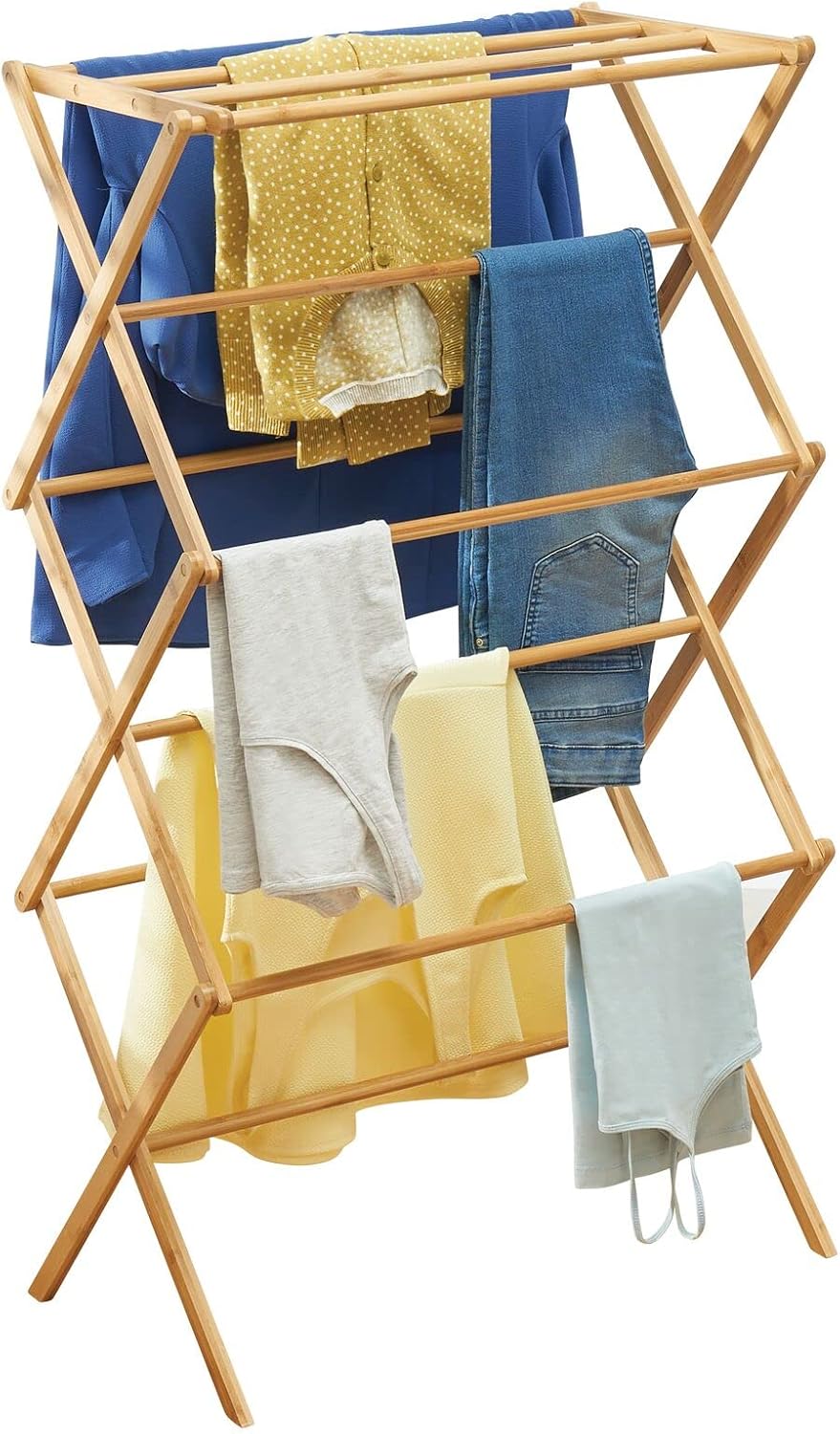 Bamboo Foldable Laundry Drying Rack X219363