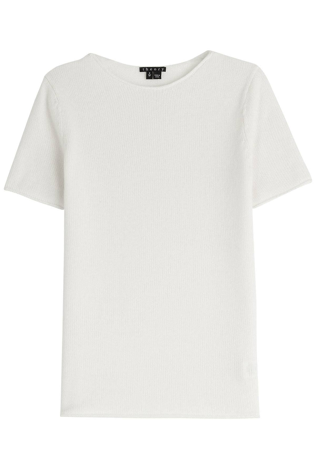 White Cashmere Knit Top K3809