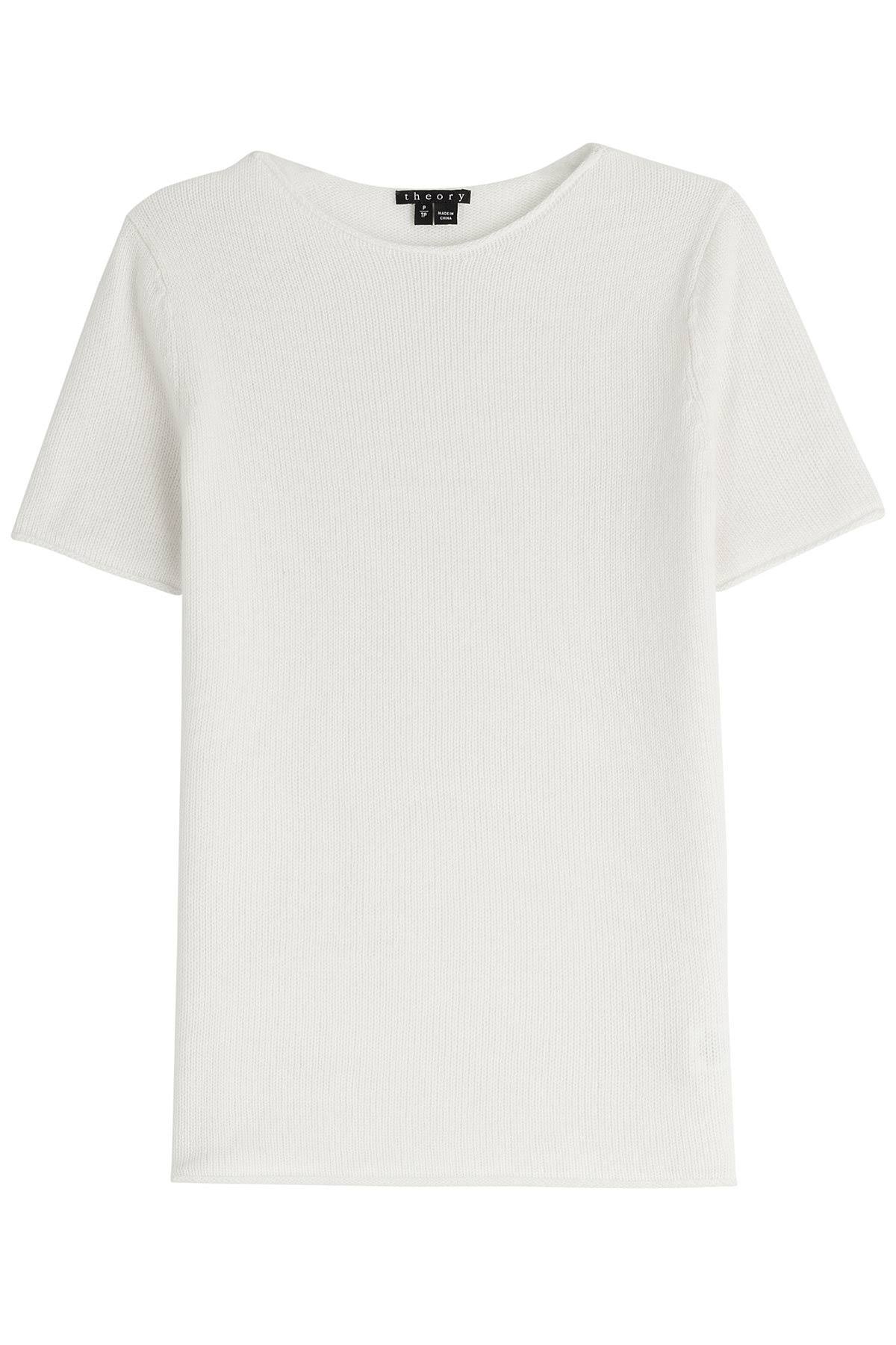 White Cashmere Knit Top K3809