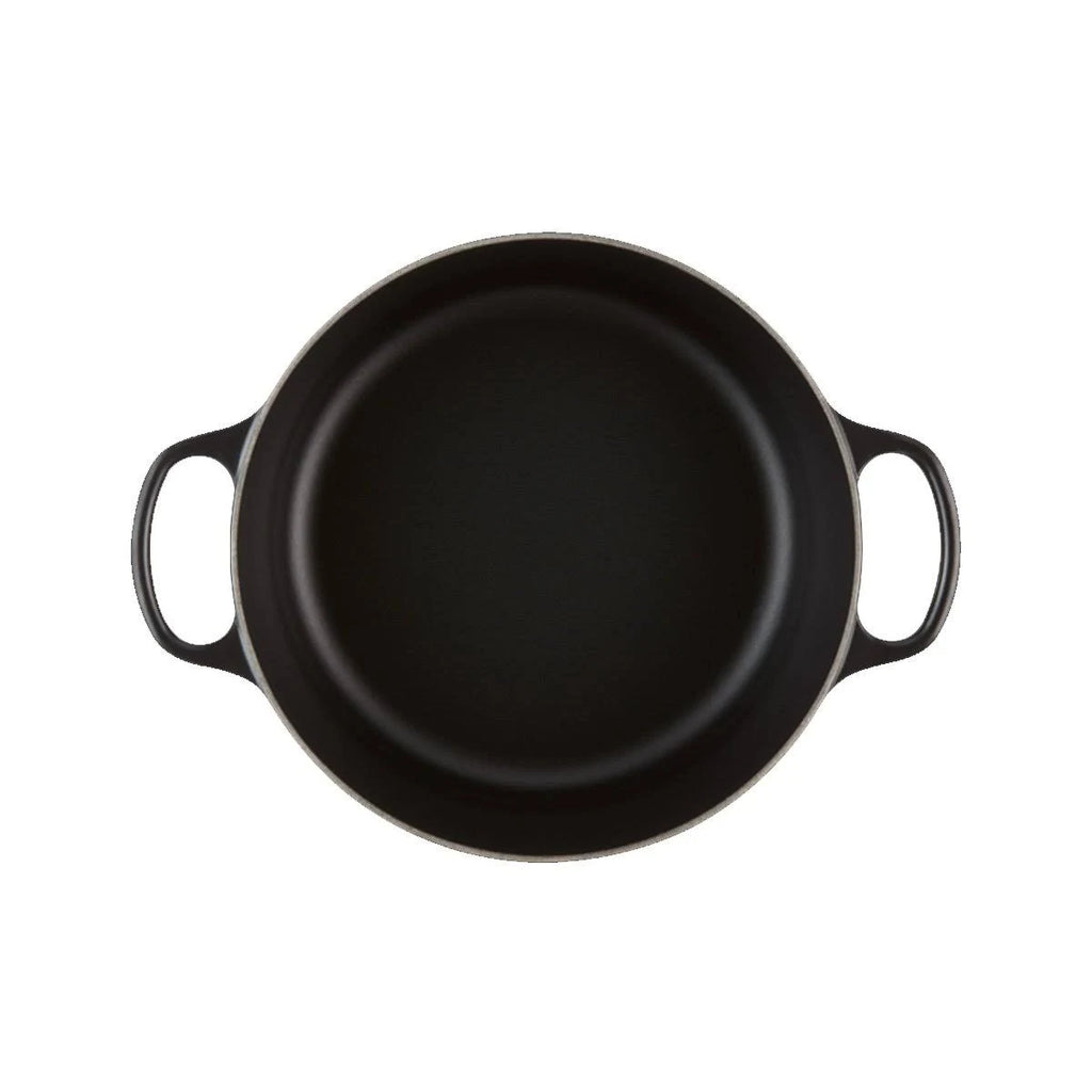 Satin Black Cast Iron Casserole D945