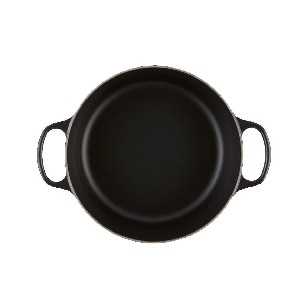 Satin Black Cast Iron Casserole D945