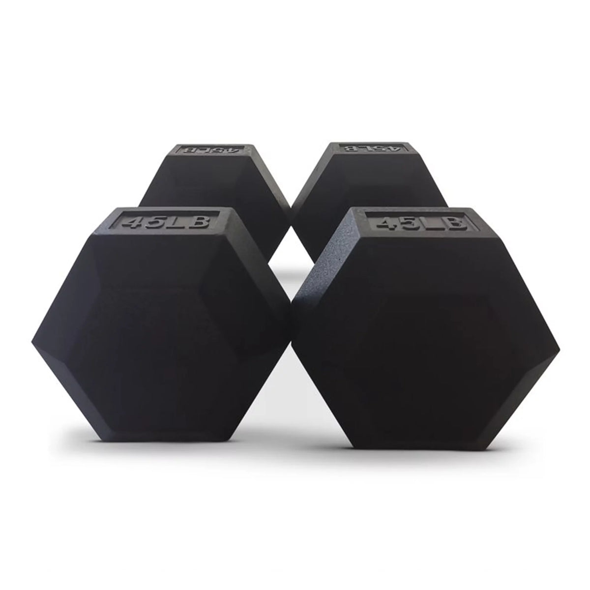 45 Pounds Hexagonal Cast Iron Dumbbell Pair U8113