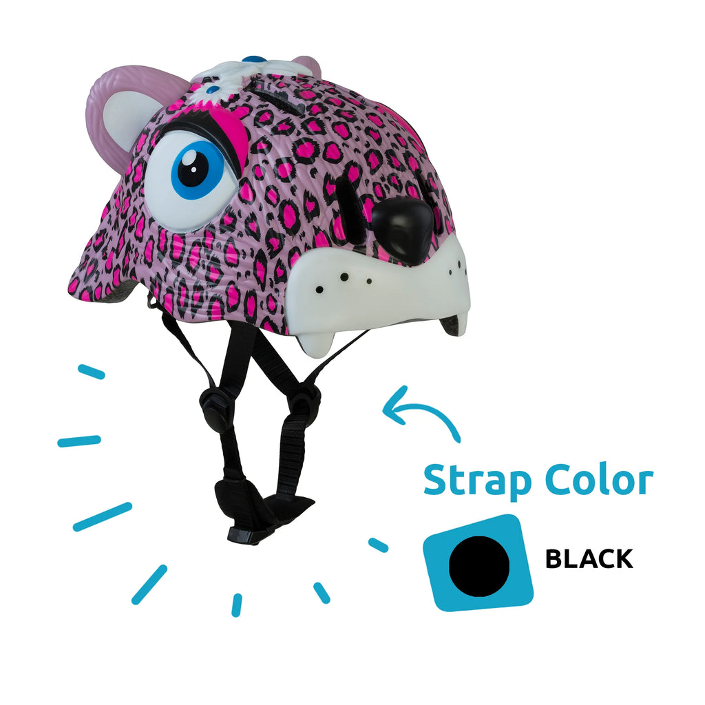 Pink Leopard Kids Bike Helmet R5748