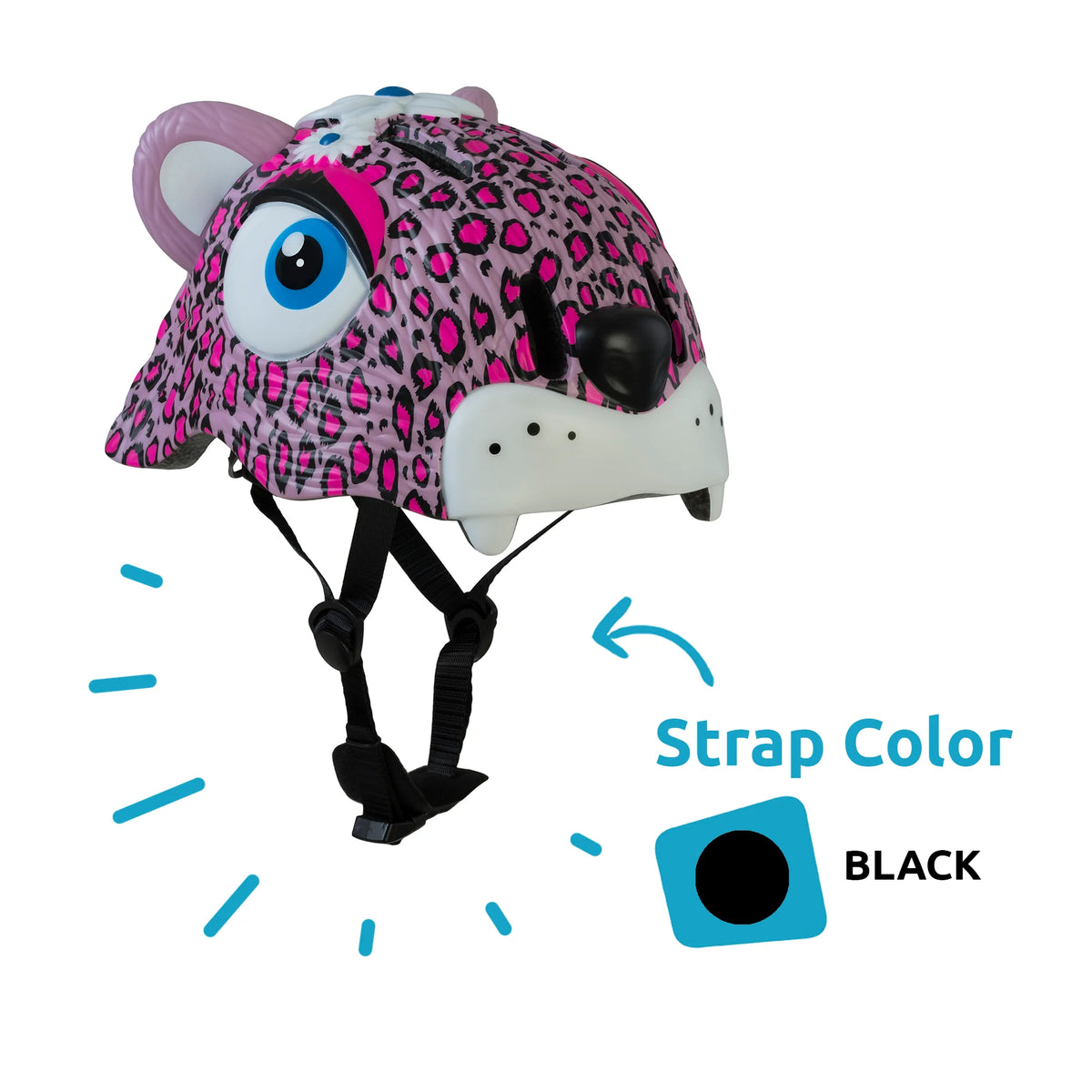 Pink Leopard Kids Bike Helmet R5748